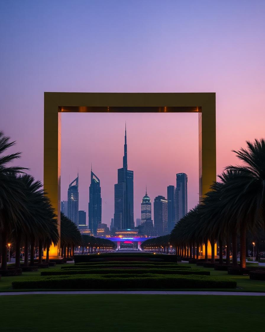 Dubai Frame Sky Deck in Zabeel Park, Dubai